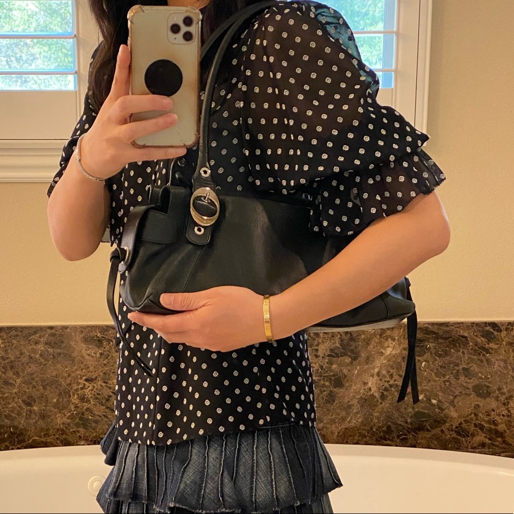 Dolce & Gabbana black leather purse